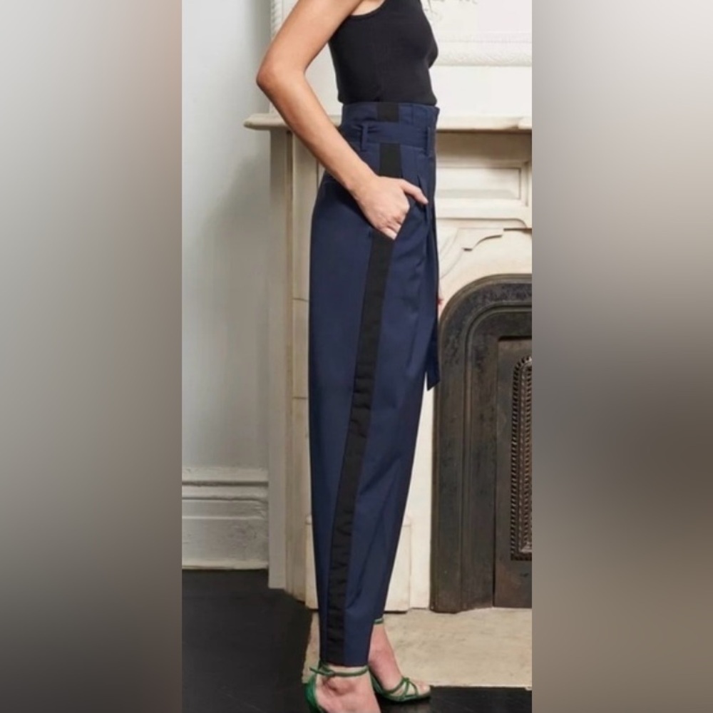 La Ligne Cocktail Wool Blend
Navy/Black Stripe Pant - Picture 2 of 5